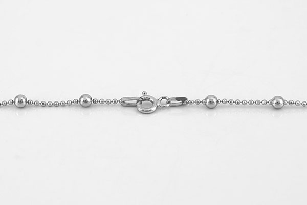 Серебряную цепочку перлина с шариками 57153 купить в магазине Самоцветы мира