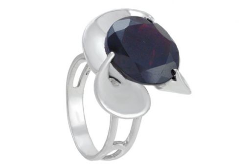 Серебряное кольцо с гранатом 57725 купить в магазине Самоцветы мира