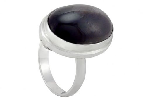 Серебряное кольцо с гиперстеном 57769 купить в магазине Самоцветы мира