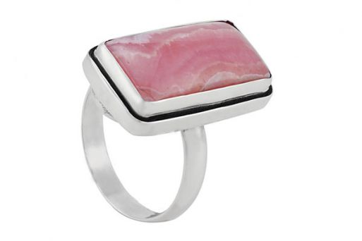 Серебряное кольцо с родохрозитом 57782 купить в магазине Самоцветы мира