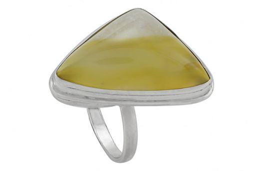 Серебряное кольцо с природным агатом 57481 купить в магазине Самоцветы мира