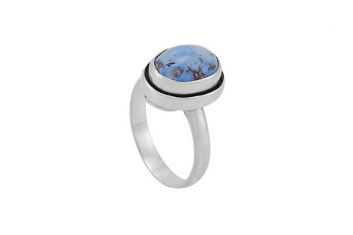 Серебряное кольцо с бирюзой 57886 купить в магазине Самоцветы мира