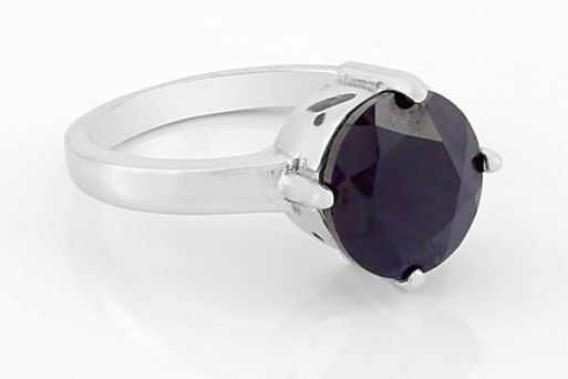 Серебряное кольцо с сапфиром 58148 купить в магазине Самоцветы мира