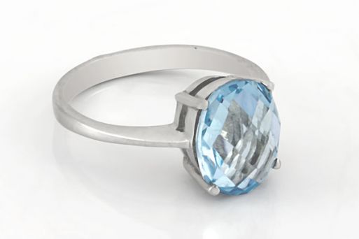 Серебряное кольцо с топазом 58197 купить в магазине Самоцветы мира