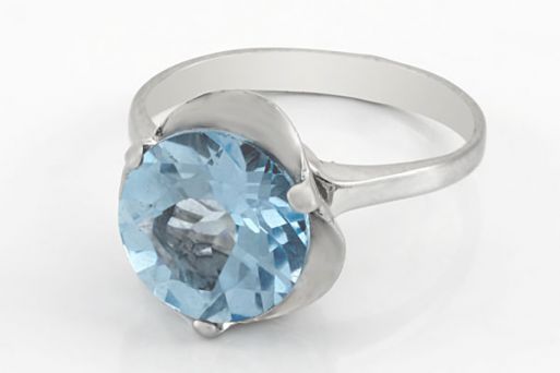 Серебряное кольцо с топазом 58208 купить в магазине Самоцветы мира