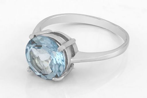 Серебряное кольцо с топазом 58209 купить в магазине Самоцветы мира