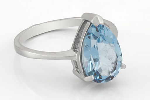 Серебряное кольцо с топазом 58220 купить в магазине Самоцветы мира