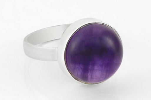 Серебряное кольцо с аметистом 58603 купить в магазине Самоцветы мира