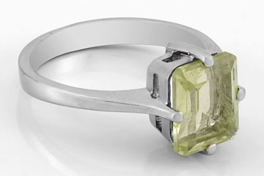 Серебряное кольцо с цитрином 59046 купить в магазине Самоцветы мира