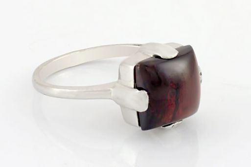 Серебряное кольцо с гранатом 59293 купить в магазине Самоцветы мира