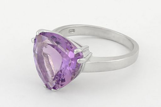 Серебряное кольцо с аметистом 59347 купить в магазине Самоцветы мира