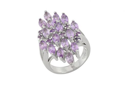 Серебряное кольцо с аметистом 59356 купить в магазине Самоцветы мира