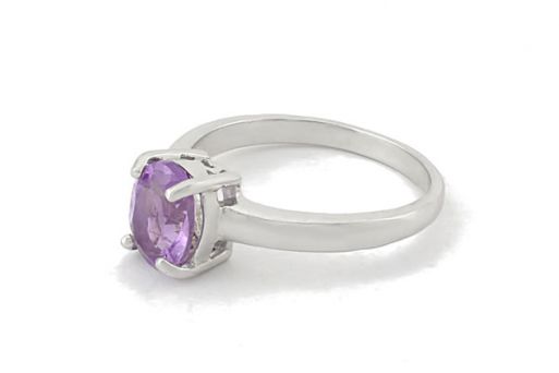 Серебряное кольцо с аметистом 59370 купить в магазине Самоцветы мира