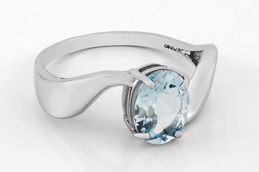 Серебряное кольцо с топазом 59548 купить в магазине Самоцветы мира