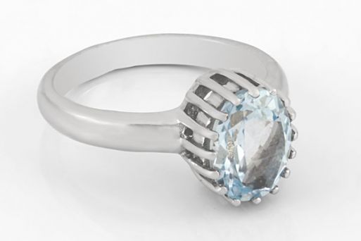 Серебряное кольцо с топазом 59549 купить в магазине Самоцветы мира