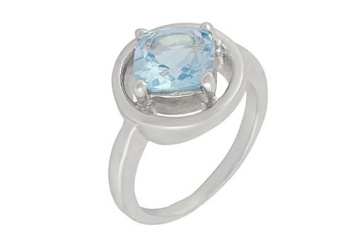 Серебряное кольцо с топазом 59731 купить в магазине Самоцветы мира