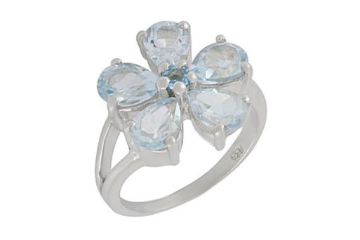 Серебряное кольцо с топазом 59736 купить в магазине Самоцветы мира