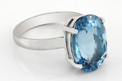 Серебряное кольцо с топазом 60310 купить в магазине Самоцветы мира