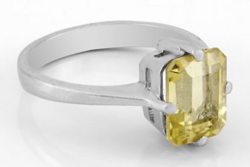Серебряное кольцо с цитрином 60347 купить в магазине Самоцветы мира
