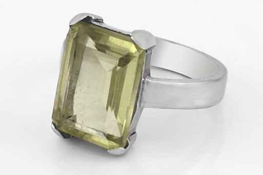 Серебряное кольцо с цитрином 60348 купить в магазине Самоцветы мира