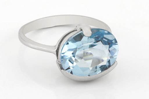 Серебряное кольцо с топазом 60391 купить в магазине Самоцветы мира