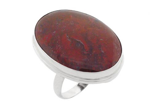 Серебряное кольцо с яшмой 60715 купить в магазине Самоцветы мира