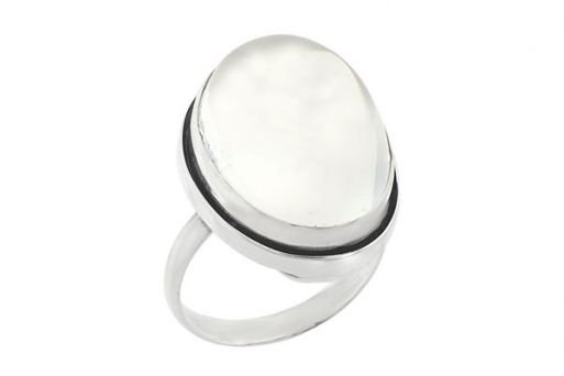Серебряное кольцо с горным хрусталем 60744 купить в магазине Самоцветы мир