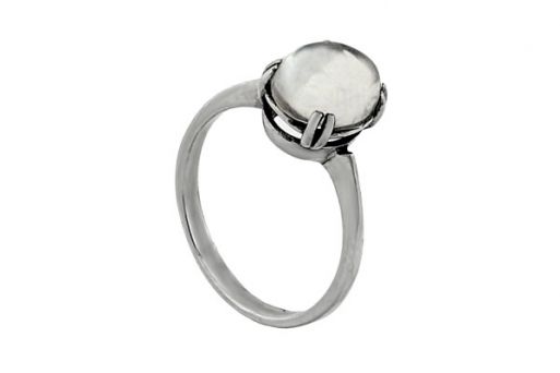 Серебряное кольцо с горным хрусталём 25321 купить в магазине Самоцветы мира