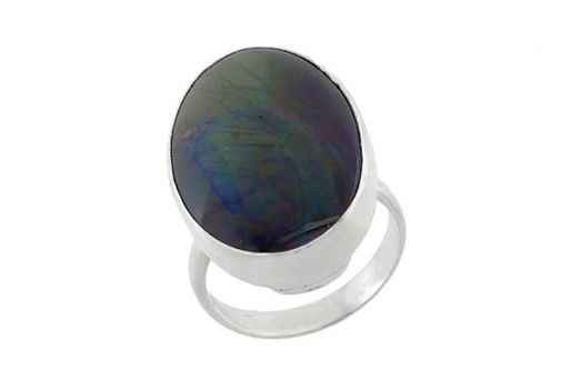Серебряное кольцо с лабрадором 60787 купить в магазине Самоцветы мира