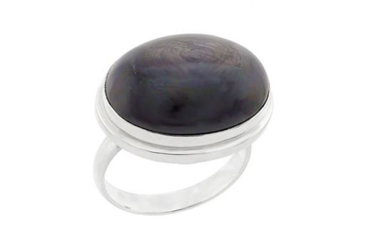 Серебряное кольцо с гиперстеном 60792 купить в магазине Самоцветы мира