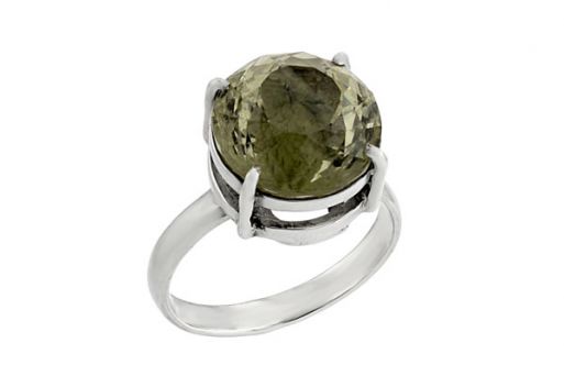 Серебряное кольцо с цитрином 25321 купить в магазине Самоцветы мира