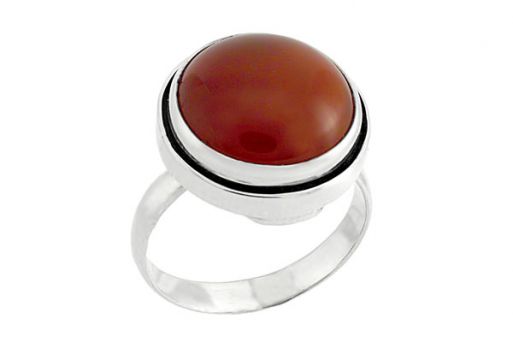 Серебряное кольцо с сердоликом 60808 купить в магазине Самоцветы мира