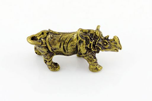 Бронзовую фигурку носорог 60825 купить в магазине Самоцветы мира