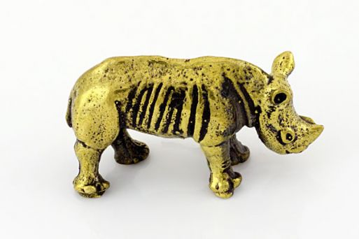 Бронзовую фигурку носорог 60826 купить в магазине Самоцветы мира