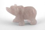Фигурка из розового кварца медведь 20х25х40 мм 60970
