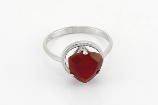 Серебряное кольцо с сердоликом 60998 купить в магазине Самоцветы мира