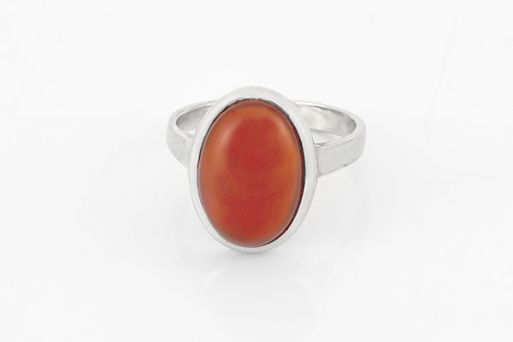 Серебряное кольцо с сердоликом 61003 купить в магазине Самоцветы мира