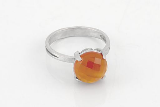 Серебряное кольцо с сердоликом 61013 купить в магазине Самоцветы мира