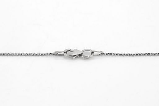 Серебряную цепочку веревка 61063 купить в магазине Самоцветы мира