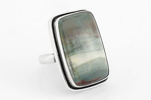 Серебряное кольцо с яшмой 61384 купить в магазине Самоцветы мира