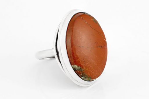 Серебряное кольцо с яшмой 61462 купить в магазине Самоцветы мира