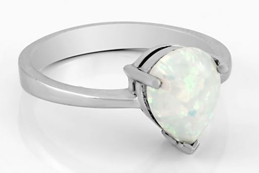 Серебряное кольцо с опалом 62078 купить в магазине Самоцветы мира