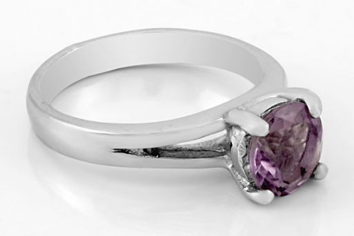 Серебряное кольцо с аметистом 62092 купить в магазине Самоцветы мира