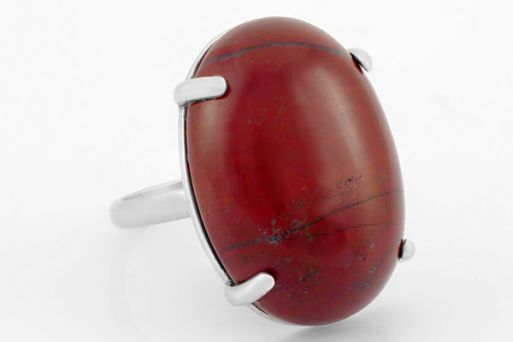 Серебряное кольцо с яшмой 62123 купить в магазине Самоцветы мира
