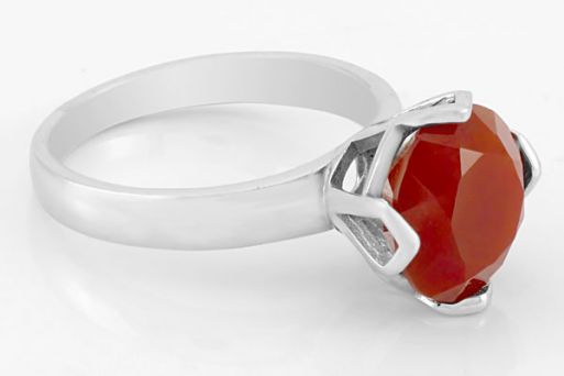 Серебряное кольцо с сердоликом 62159 купить в магазине Самоцветы мира