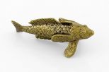 Фигурка из бронзы рыба костепёрая 45х20х15 мм 62768