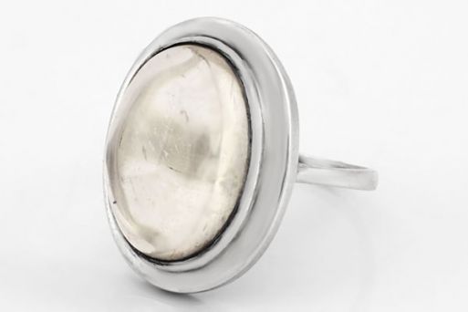 Серебряное кольцо с горным хрусталём 63176 купить в магазине Самоцветы мира