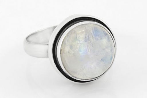 Серебряное кольцо с адуляром 63229 купить в магазине Самоцветы мира