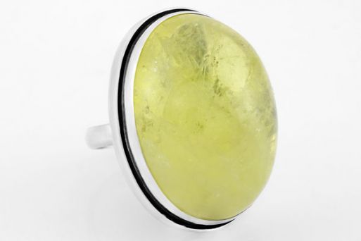 Серебряное кольцо с цитрином 63251 купить в магазине Самоцветы мира