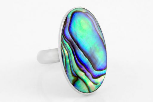 Серебряное кольцо с перламутром 63345 купить в магазине Самоцветы мира